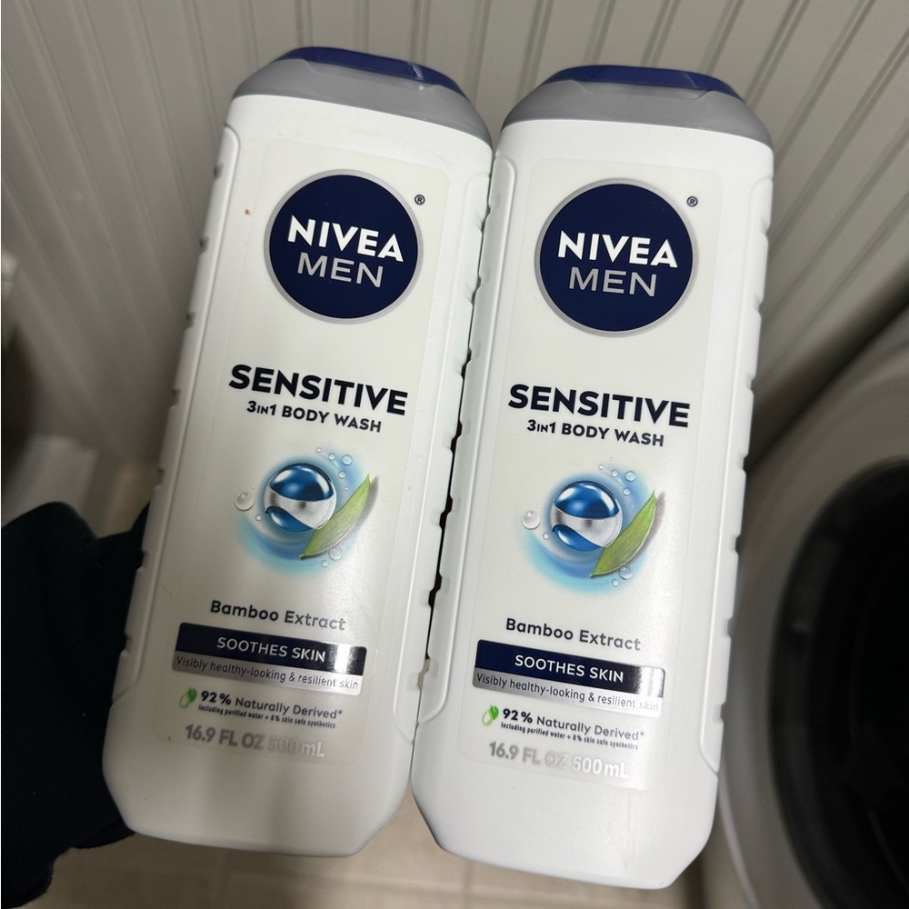 Nivea Men‎ sensitive Body Wash Lot of 2